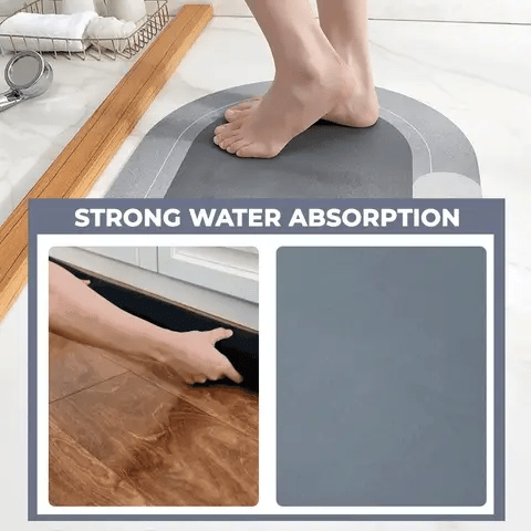 UZQIC AquaShield Quick Drying Bath Mat