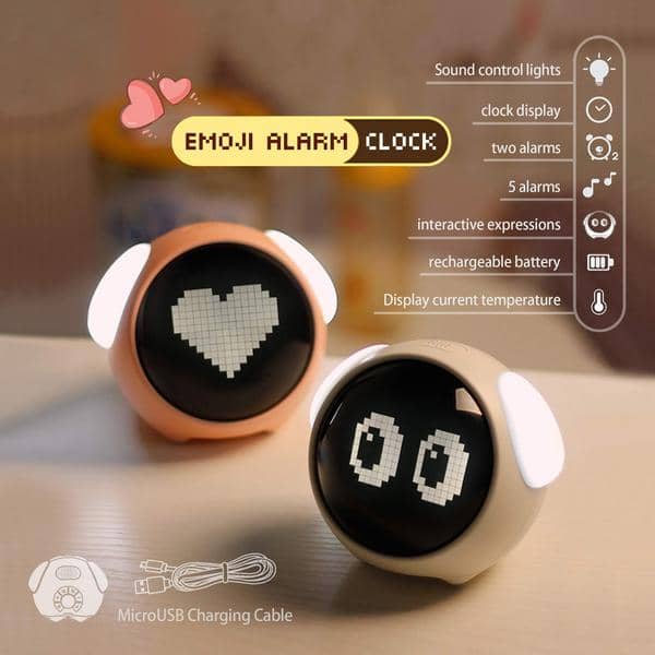 Emoticon Digital Alarm Clock