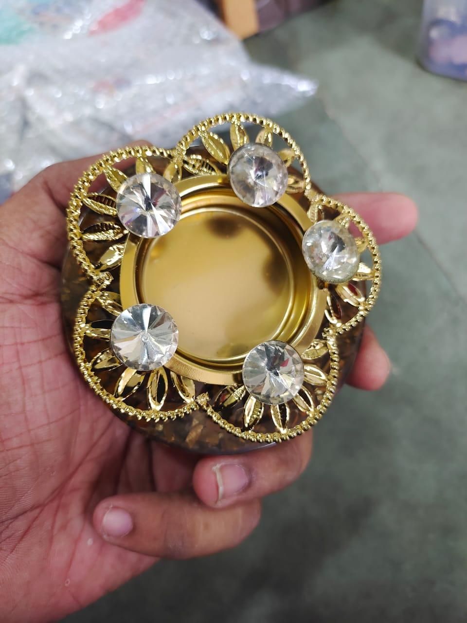 Radiant Stone Diya