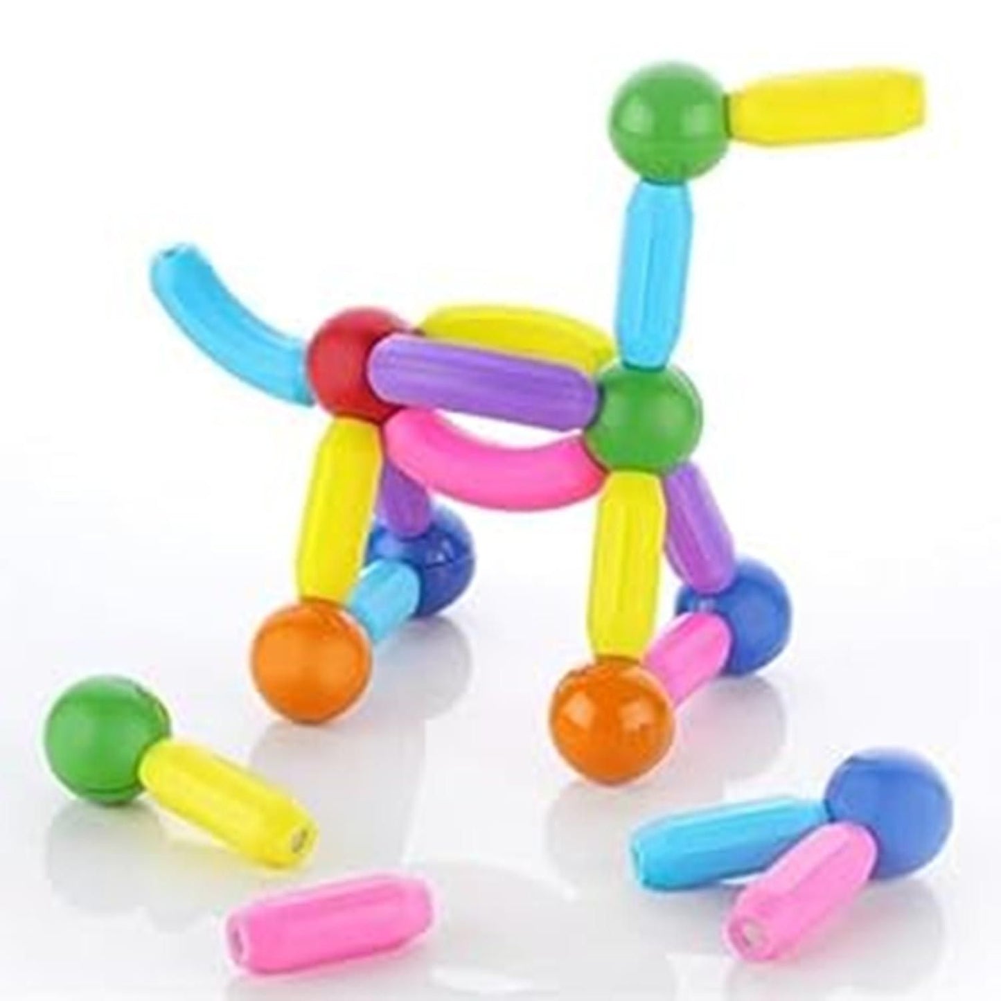 Magnetic Build & Play Blocks - 36 pcs Building Set for Kids