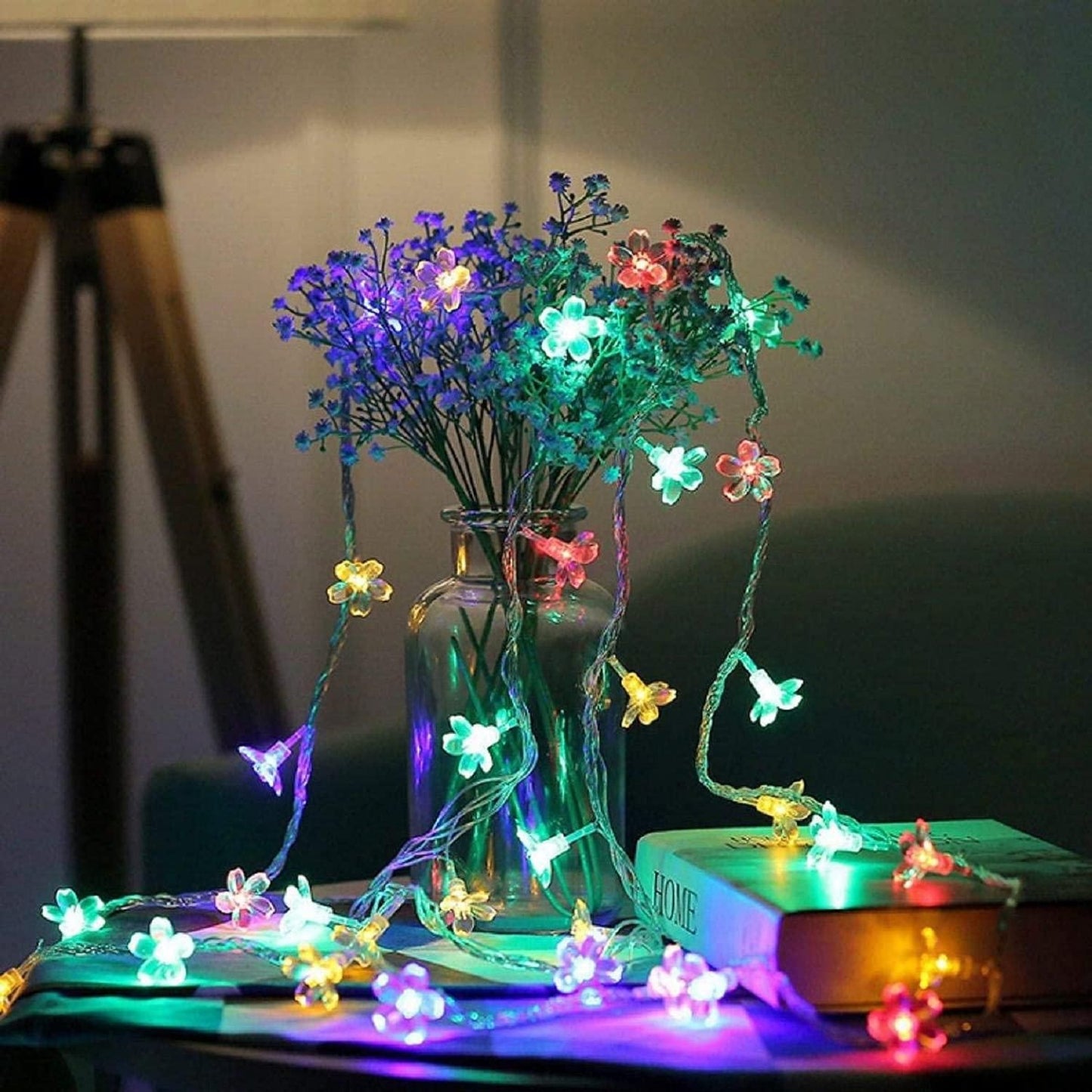 TwilightBloom™ Fairy Lights – 16 LED Flower String Magic