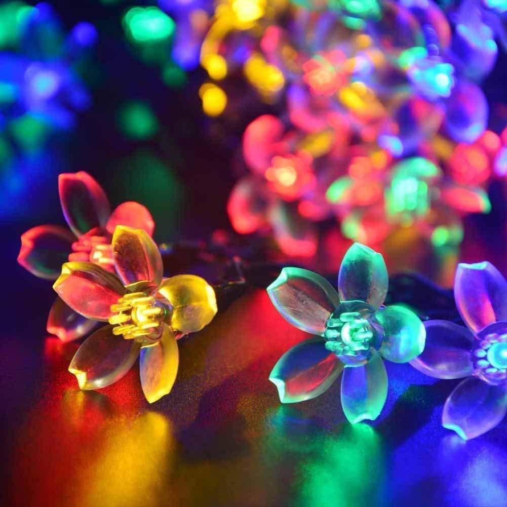 TwilightBloom™ Fairy Lights – 16 LED Flower String Magic