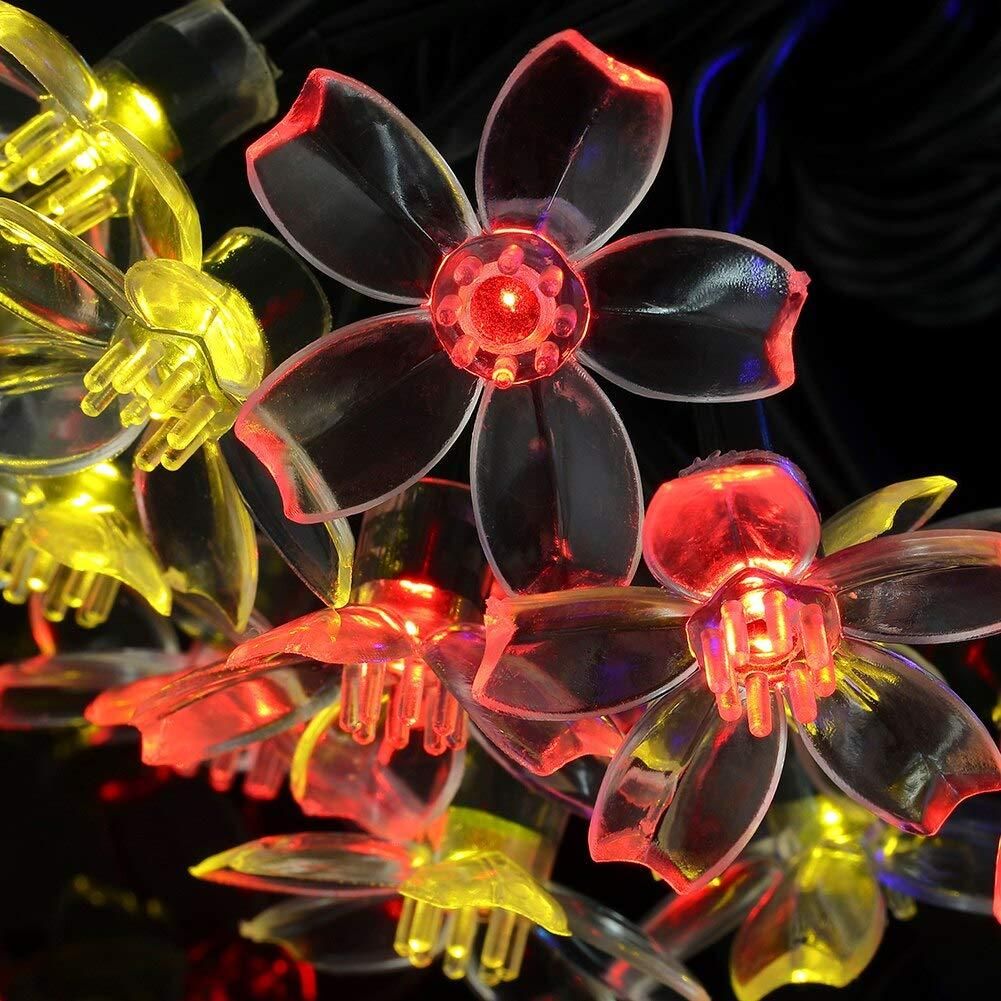 TwilightBloom™ Fairy Lights – 16 LED Flower String Magic