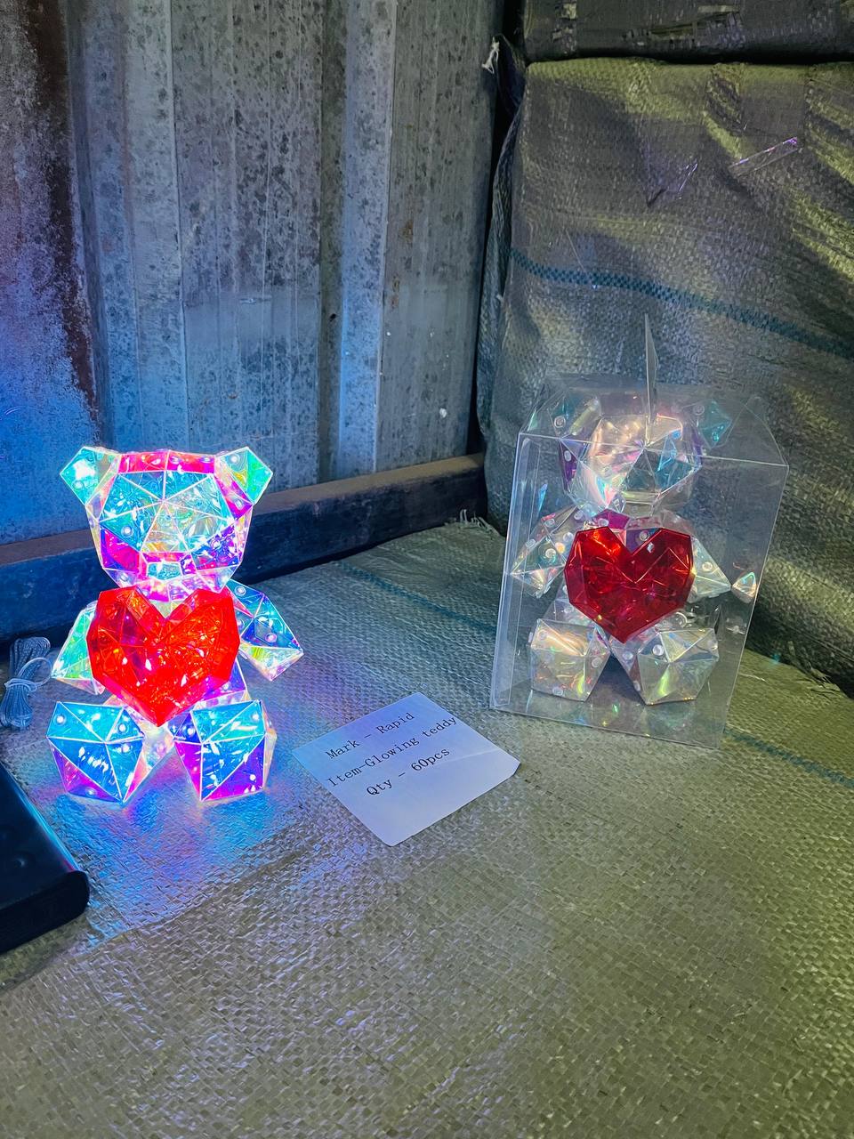 Glowing Teddy Bear Night Light