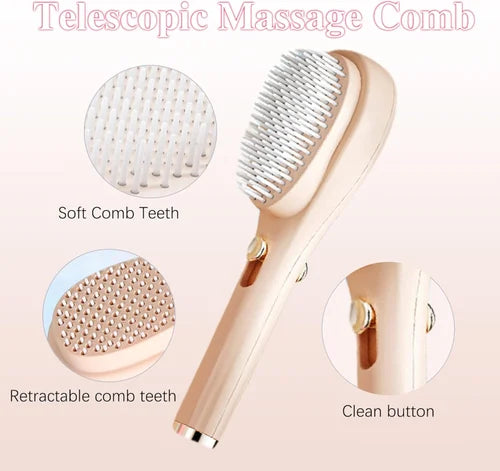 Self-Cleaning Hairbrush