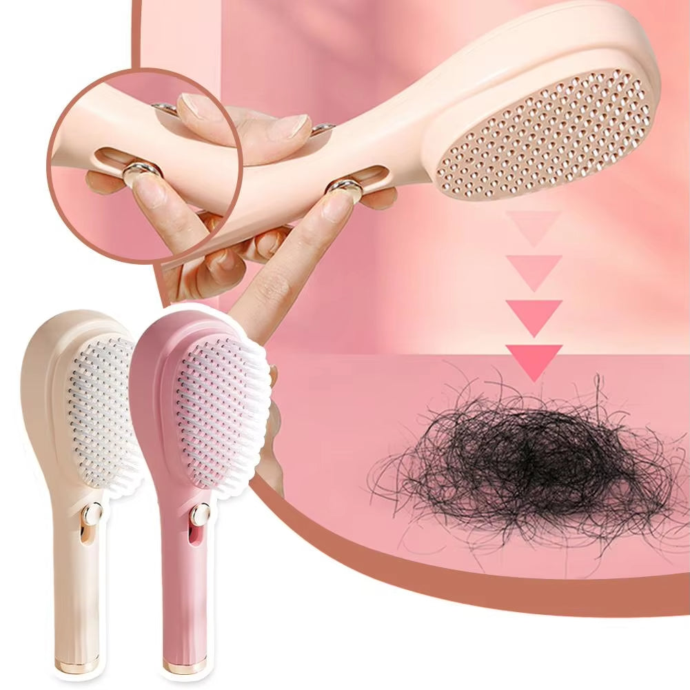 Self-Cleaning Hairbrush