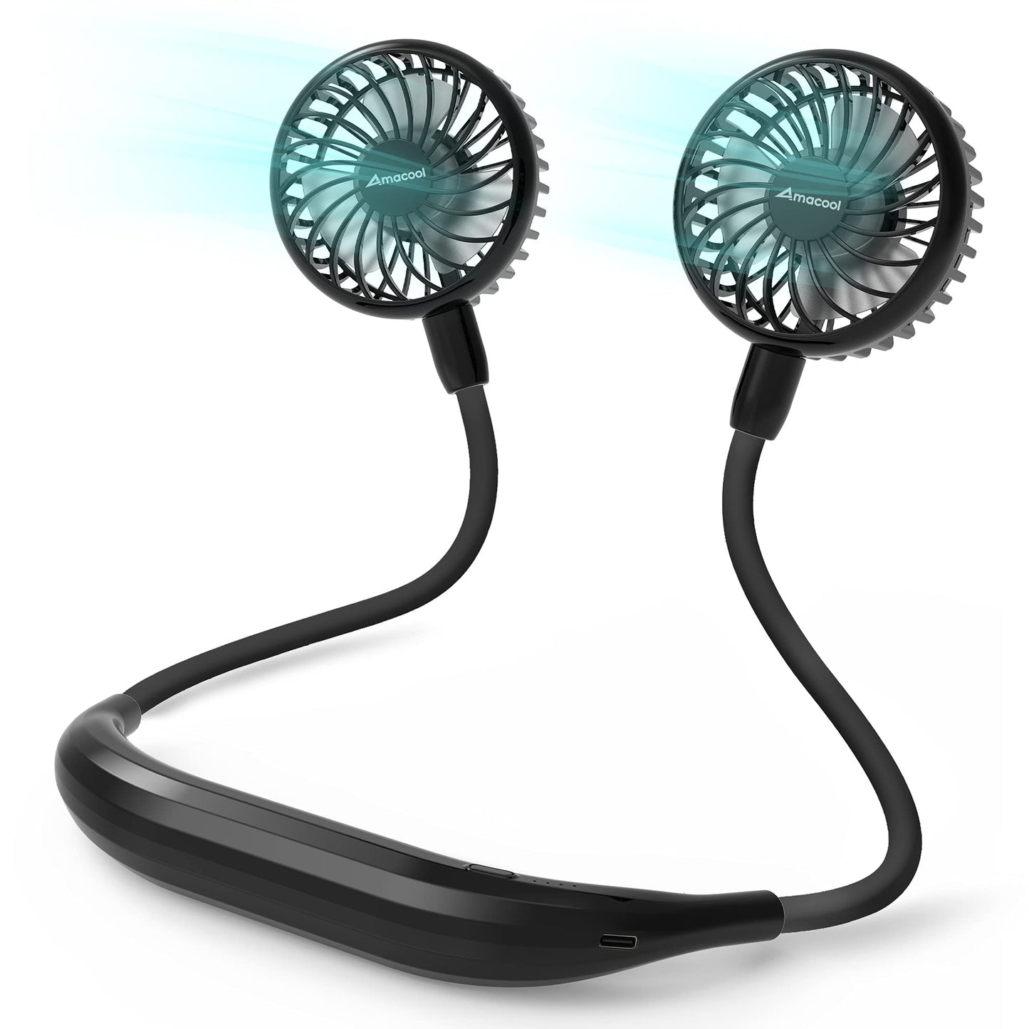 Hands-Free Neckband Fan