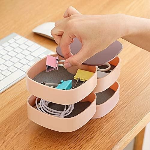 GlimmerNest 4-Layer Rotating Jewelry Organizer