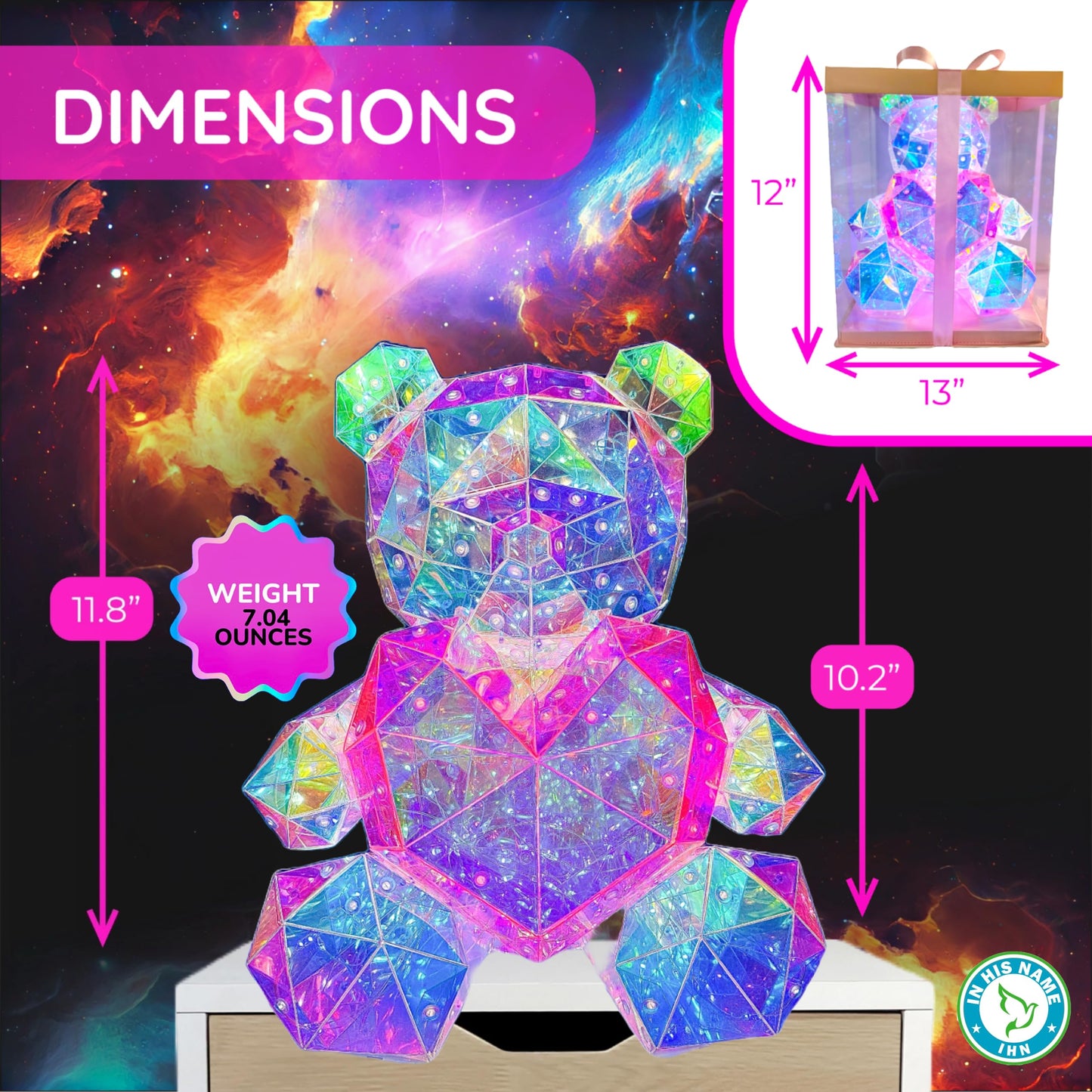Glowing Teddy Bear Night Light