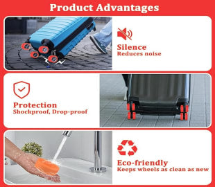 TravelGuard Luggage Wheel Protector Set