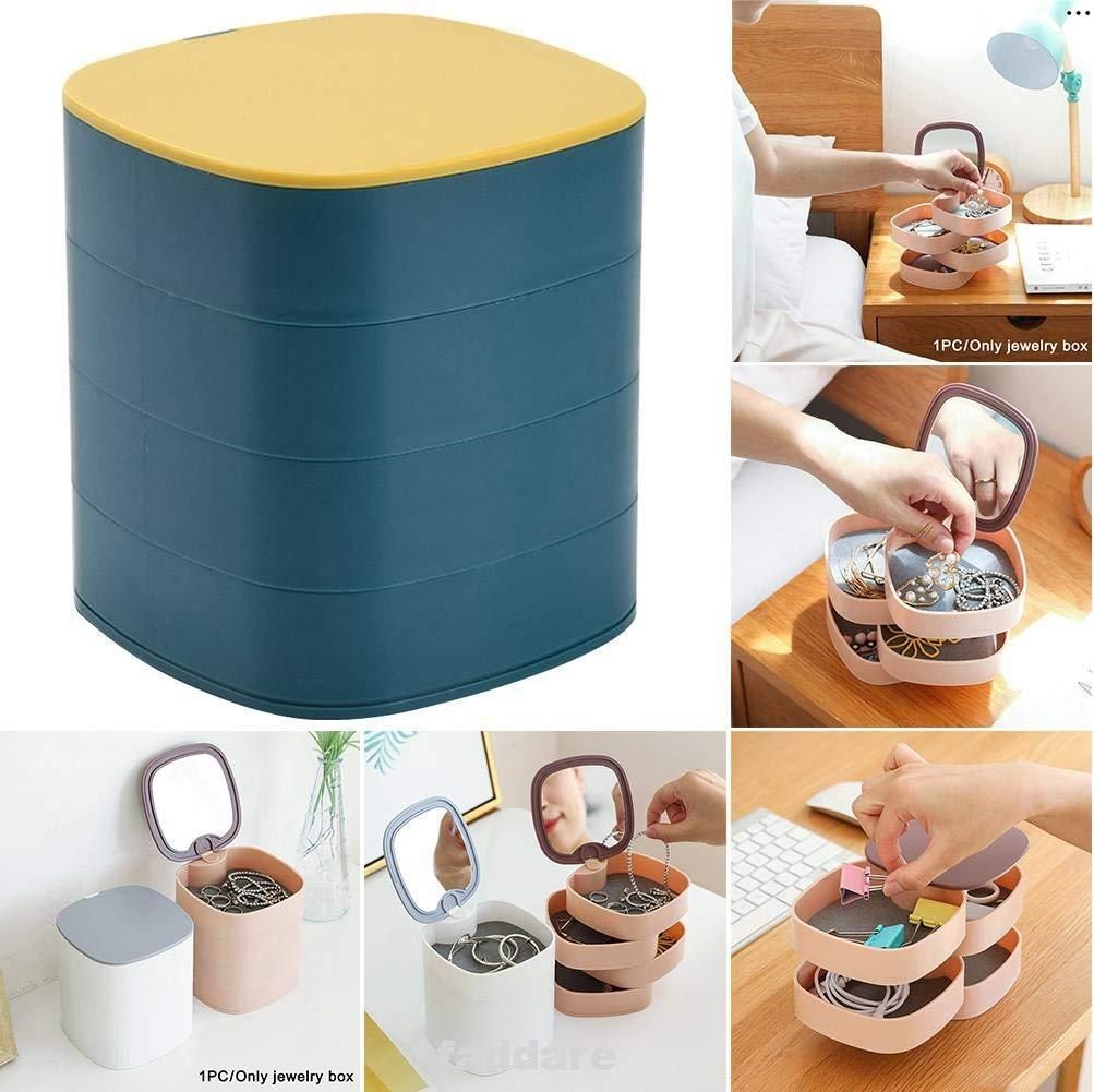 GlimmerNest 4-Layer Rotating Jewelry Organizer