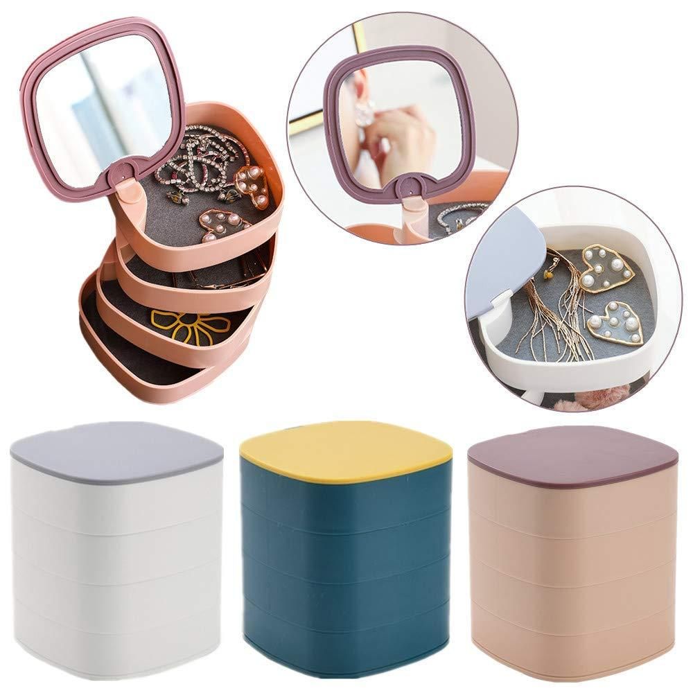 GlimmerNest 4-Layer Rotating Jewelry Organizer